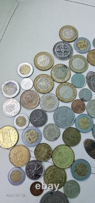 Vintage World Coin Lot Euro Mexico Tokens England Canada Australia Asia All