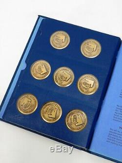 Vtg 1962 SEATTLE WORLD'S FAIR BRONZE MEDALS Not Silver COMPLETE BOOK Art Coins