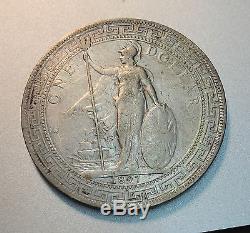 WORLD COIN Great Britain $1 Trade Dollar 1897 90% Silver