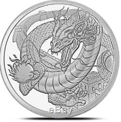 WORLD OF DRAGONS COMPLETE SET of 12 6-1 Oz. SILVER & 6-1 Oz. COPPER COINS