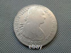 WORLD OLD COINS 1797 MEXICO 8 REALES SILVER! Coin COLLECTIBLES