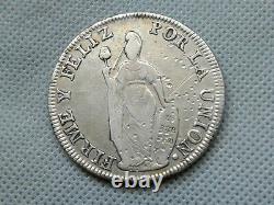 WORLD OLD COINS 1835 PERU 8 REALES SILVER! Coin COLLECTIBLES