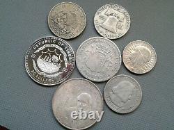 WORLD SILVER COINS LOT 7 silver coins Random Years 1870/2000 COLLECTIBLES