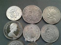 WORLD SILVER COINS LOT 9 silver coins Random Years 1802/1981 COLLECTIBLES