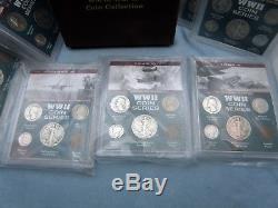 WW2 19411945 US Complet coin collection total 75 coins from world war 2 withBox