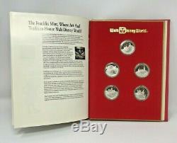Walt Disney World Master Proof Set (5) 1 oz. 999 Silver Coins Low Mintage