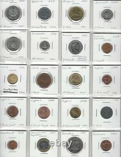 Wholesale Lot, 101 World Coins with Silver! , 63 Countries & 5 US Territories A-Z