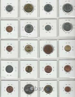 Wholesale Lot, 101 World Coins with Silver! , 63 Countries & 5 US Territories A-Z