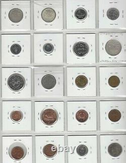 Wholesale Lot, 101 World Coins with Silver! , 63 Countries & 5 US Territories A-Z