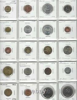 Wholesale Lot, 101 World Coins with Silver! , 63 Countries & 5 US Territories A-Z