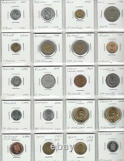 Wholesale Lot, 101 World Coins with Silver! , 63 Countries & 5 US Territories A-Z