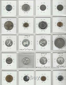 Wholesale Lot, 101 World Coins with Silver! , 63 Countries & 5 US Territories A-Z