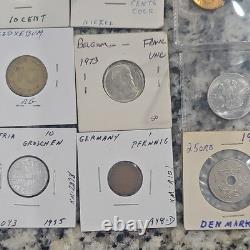 World Coin Collection Germany Greece Netherlands Belgium Mixed Years Coins & Pa