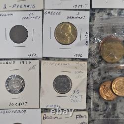 World Coin Collection Germany Greece Netherlands Belgium Mixed Years Coins & Pa