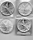 World Coin Collection Lot Of 4 Silver Coins. Dates 2017 4-0z Of Silver