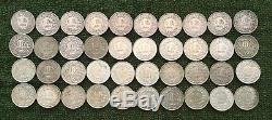 World Coins Full Roll (40) Swiss franc coins/Circulated LOT #1 of 3 PHOTOS