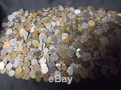 World Coins Over 12 Lbs. Mostly Vintage With Silver Coins-see Photos