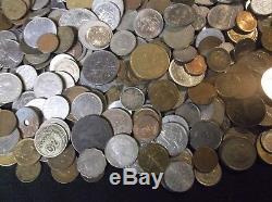 World Coins Over 12 Lbs. Mostly Vintage With Silver Coins-see Photos