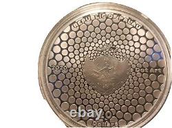 World Coins Palau Republic Tree Of Life Silver Dot Art 2020 $20 Mintage 333