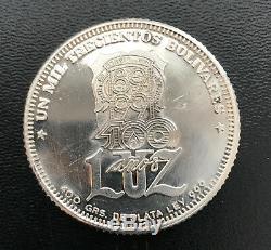 World Coins Venezuela 1300 Bolivares 1991 Silver Coin Low Mintage Details