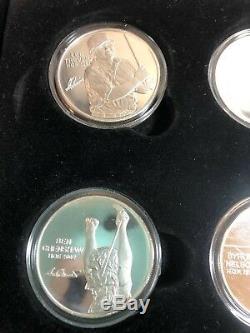 World Golf Hall Of Fame 12 Piece. 999 Fine Silver Compete Set Coins All In Proof