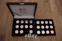 World Golf Hall of Fame 22 Silver Proof Coin Collection Sports with case