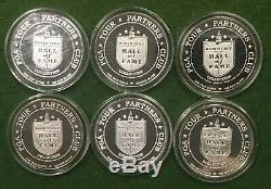 World Golf Hall of Fame 6 1ozt. 999 Silver Coins See Pictures Of Items