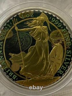 World Limited 2021 Britannia Bitcoin Green 1 oz Silver Coin Limited Qty 50