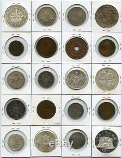 World MIX Coins 1500's-1900's Issue 20 World Coins Collection Rare & Nice Lot