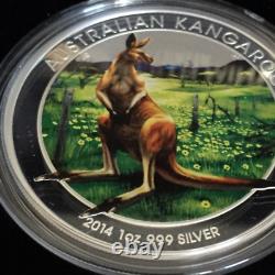 World Money Fair Berlin Coin Show Australian Kangaroo 2014 1oz Silver Coin