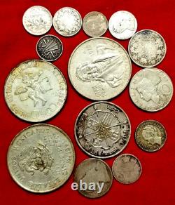 World Silver Coin Lot! Contains 3.165 Troy Oz Of Silver