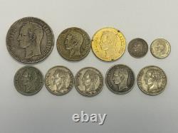 World Silver Coins Lot Of 10 Venezuelan Silver Coins (1.9986 ASW)