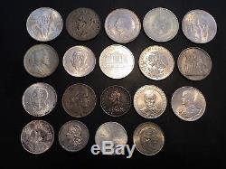 World Silver Coins Lot Of 19