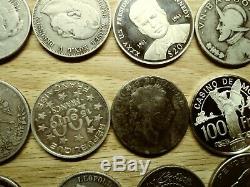 World Silver Crown Size Coin lot