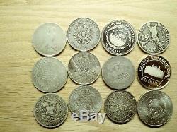 World Silver Crown Size Coin lot