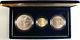 World War Ii 50th Ann. 3 Coin Unc Set, With Gold And Silver, Us Mint In Box-no Coa