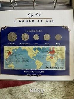 World War II Coin & Stamp Panels Complete