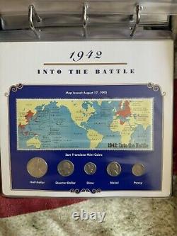 World War II Coin & Stamp Panels Complete