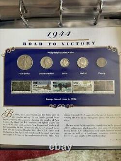 World War II Coin & Stamp Panels Complete