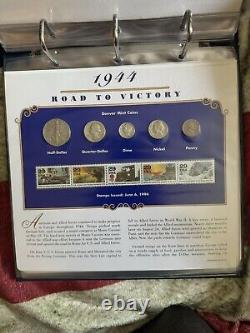 World War II Coin & Stamp Panels Complete