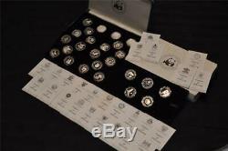 World Wildlife Fund 25th Anniversary Coin Collection 19.1 Troy Oz Fine Silver