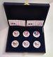 World Hockey Series 20 Rubli Set Of 6 Coins Proof Silver Coin