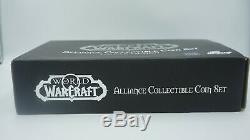 World of Warcraft Alliance Collect Coin Set Gold Silver Copper Plated Very Rare