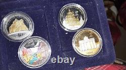 World of wonders monument silver 22 coins(only 1 cu-ni, some lightly toned)+bonus