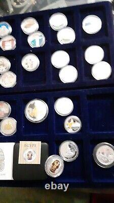 World of wonders monument silver 22 coins(only 1 cu-ni, some lightly toned)+bonus