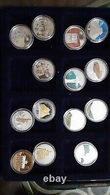 World of wonders monument silver 22 coins(only 1 cu-ni, some lightly toned)+bonus