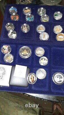World of wonders monument silver 22 coins(only 1 cu-ni, some lightly toned)+bonus