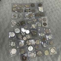 Wow! $39.30 Each! Lot Of 56 Silver Vintage US Morgan & Mexico High Grade Coins