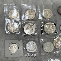 Wow! $39.30 Each! Lot Of 56 Silver Vintage US Morgan & Mexico High Grade Coins