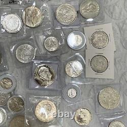 Wow! $39.30 Each! Lot Of 56 Silver Vintage US Morgan & Mexico High Grade Coins